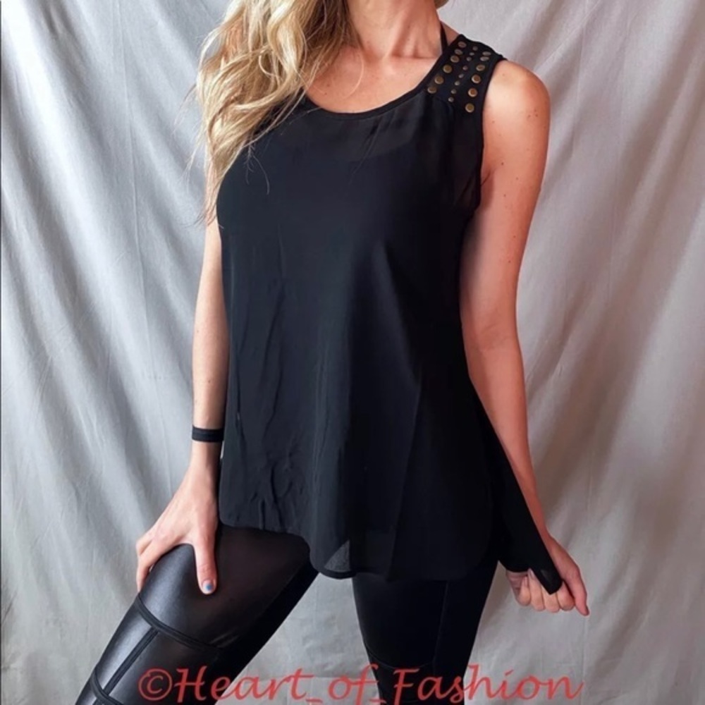 Color Story Lightweight Semi-Sheer Chiffon Top